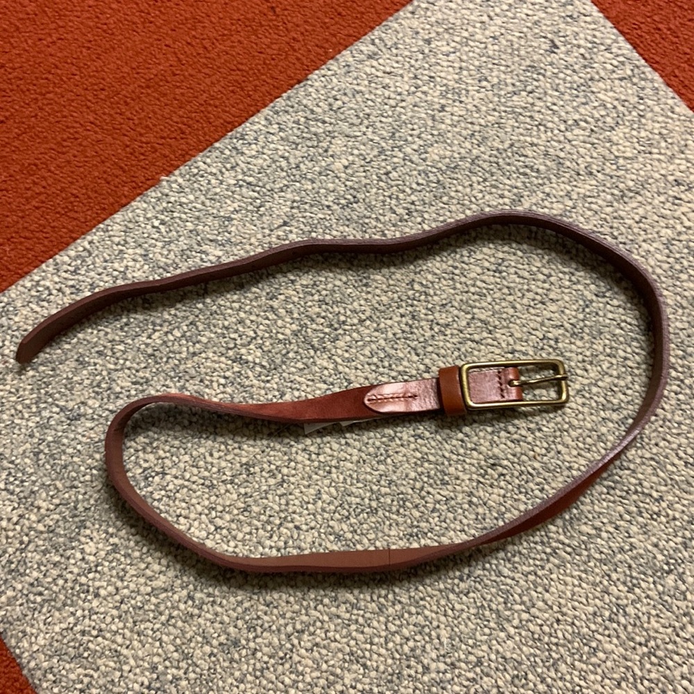 Lands’ End leather belt